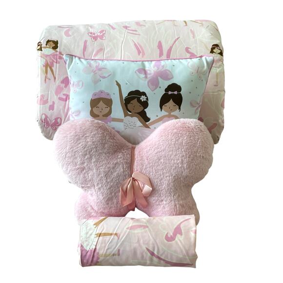NEW Cupcakes & Cashmere Kids Pink Ballet 5 Piece Comforter Set Full/Queen - Picture 9 of 10